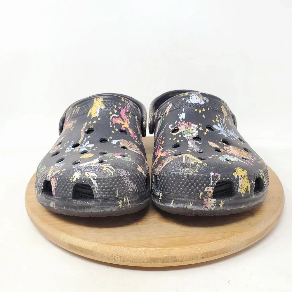 CROCS Harry Potter Vera Bradley Clog Kids 3 Black Gold Boys Girls Sandal Shoes